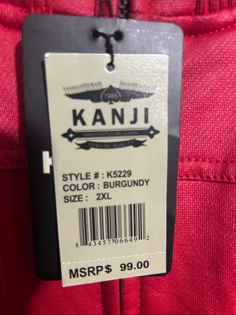 Red Utility Jacket with Multiple Pocket Details men not women’s OLI - Picture 2 of 7